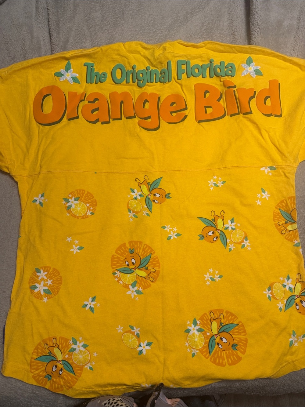 Disney Yellow Orange Bird Graphic Tee